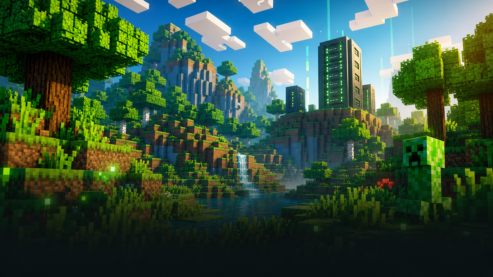 Minecraft Vanilla custom server artwork