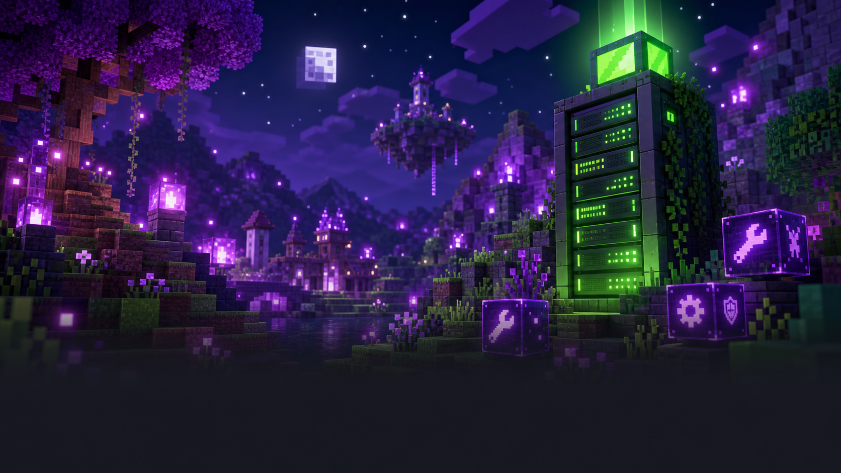 Minecraft Purpur custom server artwork