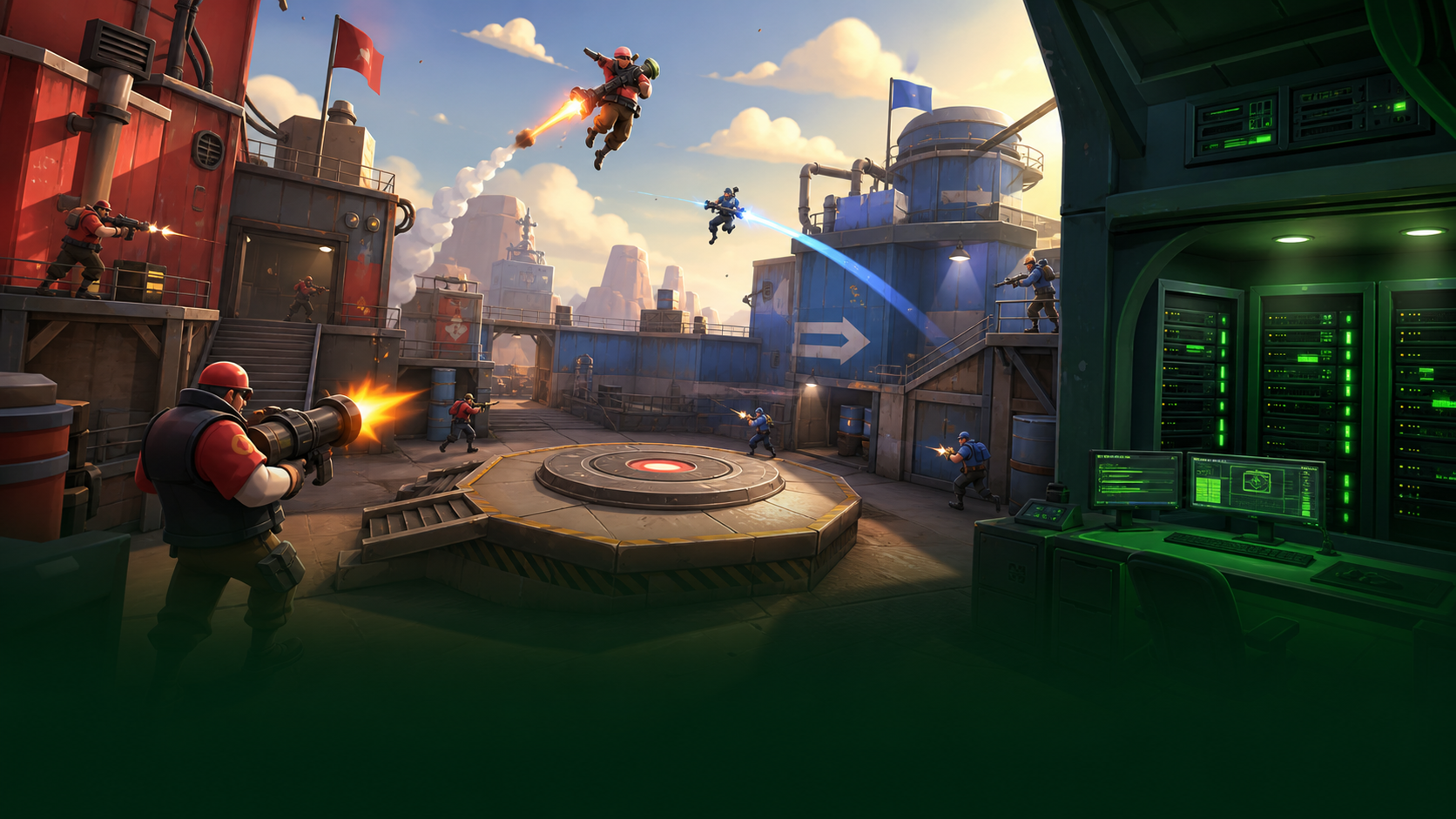 Team Fortress 2 custom server artwork